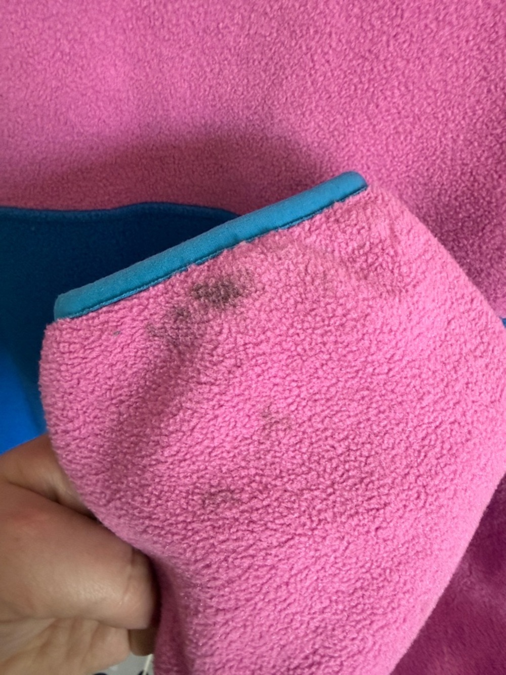 Patagonia Pink and Blue Retro Snap-T Fleece Pullover - Picture 4 of 4
